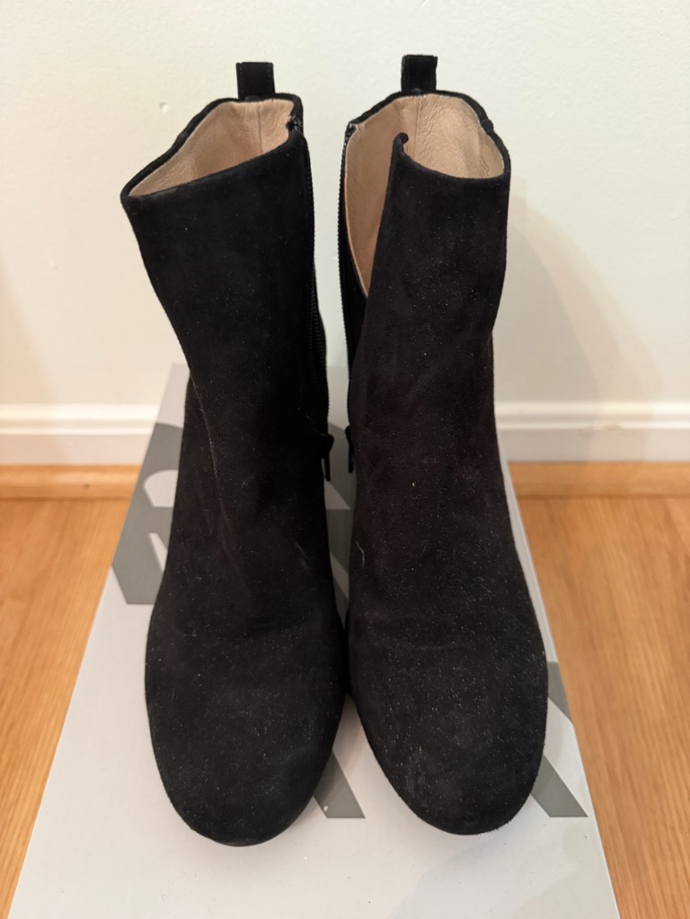 Gianni Bibi Black Suede Women's Ankle Boots